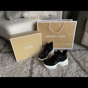 Olympia Canvas and Leather Trainer